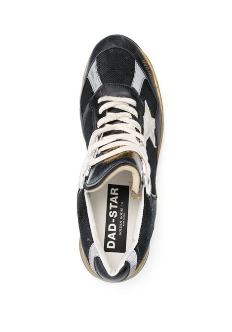 black calf leather lace-up sneakers featuringdistressed effect GOLDEN GOOSE | GMF00199-F00327090282
